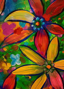 Abstract Flowers 348