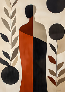 Abstract Flowers Woman 201