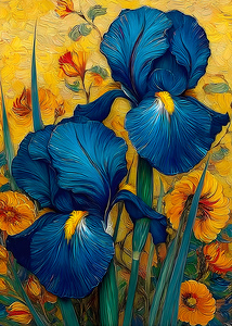 Abstract Flowers 345