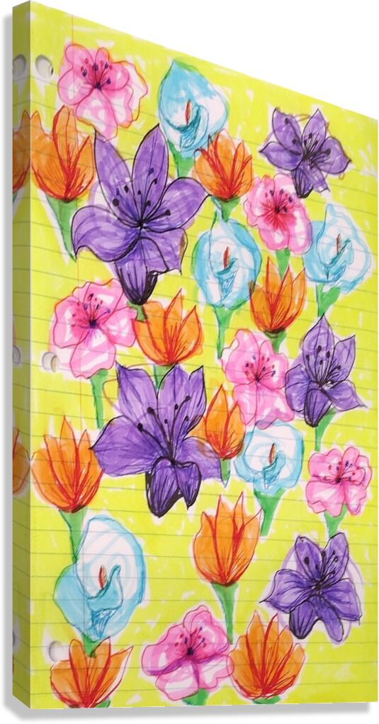 Bright flowers Canvas Print
