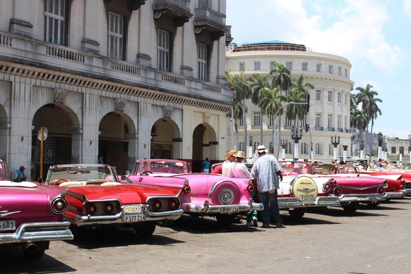 CubaOldCarLineUp Print