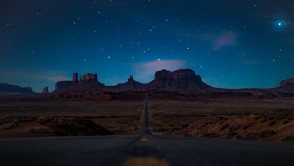 Nightscape in Monument Valley by Reagos Photos