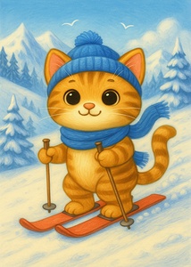 Snow Day Whiskers by Atomic Joe