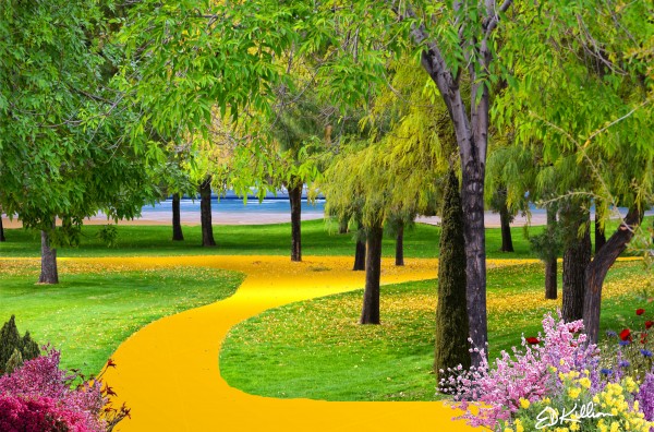 24k GOLD PATH Print