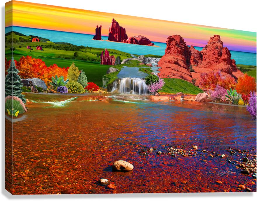 River Rocks 2 Canvas Print