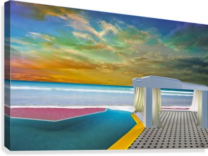 24k OCEAN POOL Canvas Print