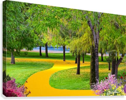 24k GOLD PATH Canvas Print