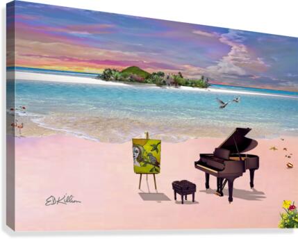 PINK BEACH Canvas Print