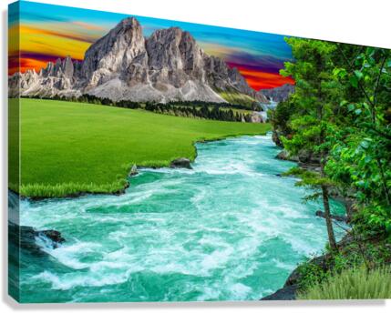 GREEN RIVER Canvas Print