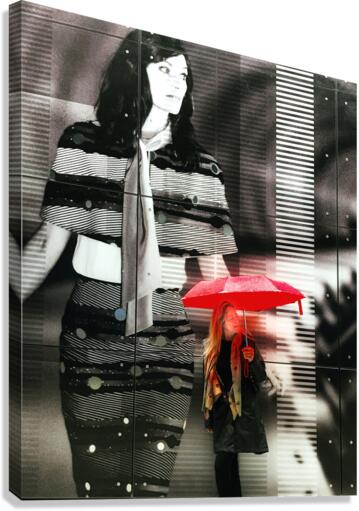 RED UMBRELLA Canvas Print