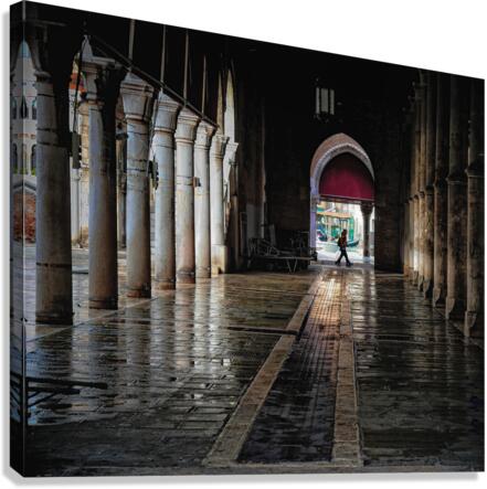 WALKING BY Canvas Print