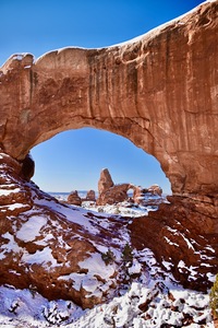 North Window to Turret Arch in Winter