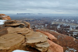 Grand View Overlook Wet and Cloudy