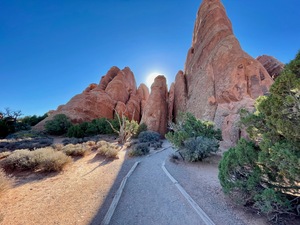 Sand Dune Arch Entrance Summertime