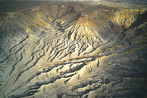 N Caineville Mesa light through Clouds