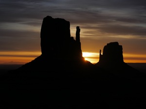 Monument Valley Mittens Sunrise