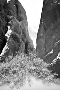 Sand Dune Arch Trail Winter