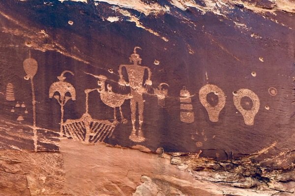 Arches Petroglyph Panel by Tom Fritz