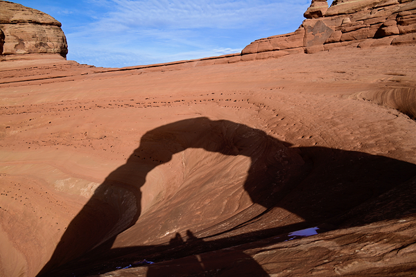 Delicate Arch Winter Shadow Print