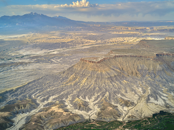 Henry Mts above S Caineville Mesa UT by Tom Fritz