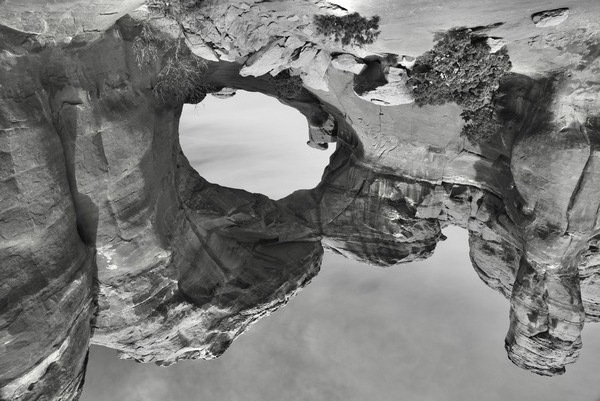 Broken Arch Black and White by Tom Fritz