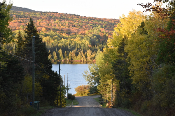 The lake route in the fall by Laprise