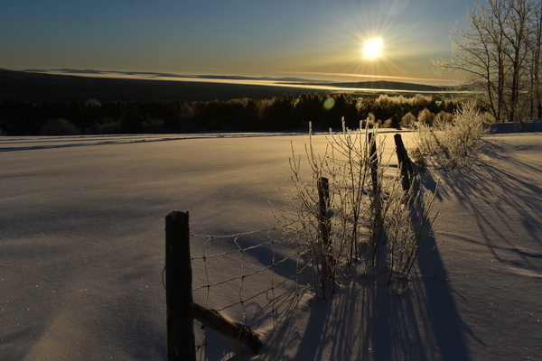 A sunrise on a cold morning by Laprise
