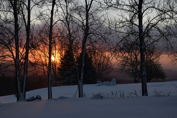 A sunrise on a cold morning by Laprise
