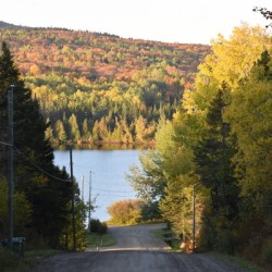 The lake route in the fall