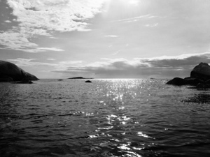 Window to the Open Ocean B&W