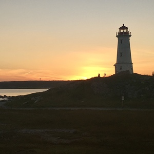 Lighthouse at dusk