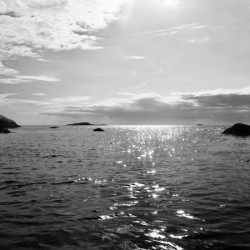 Window to the Open Ocean B&W