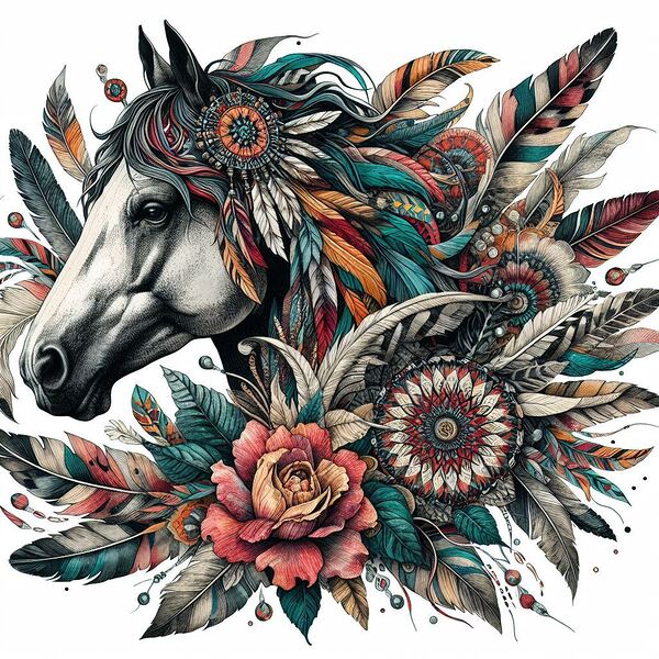 cheval art Print