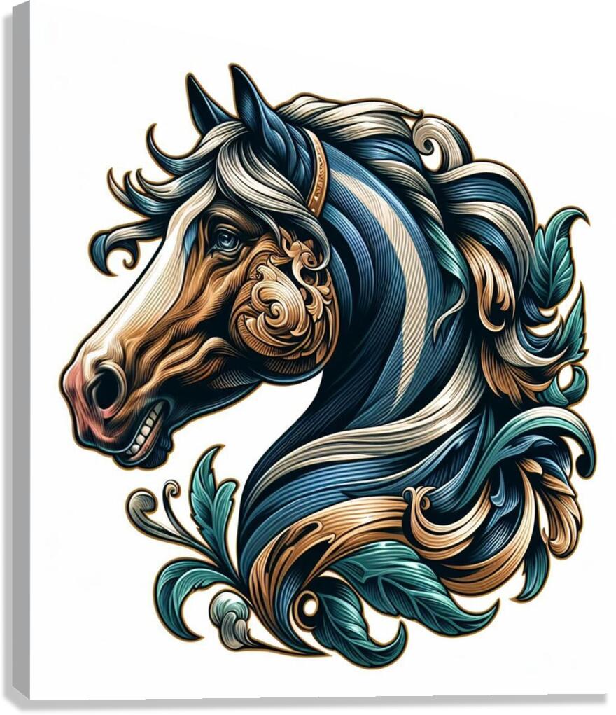 art cheval Canvas Print