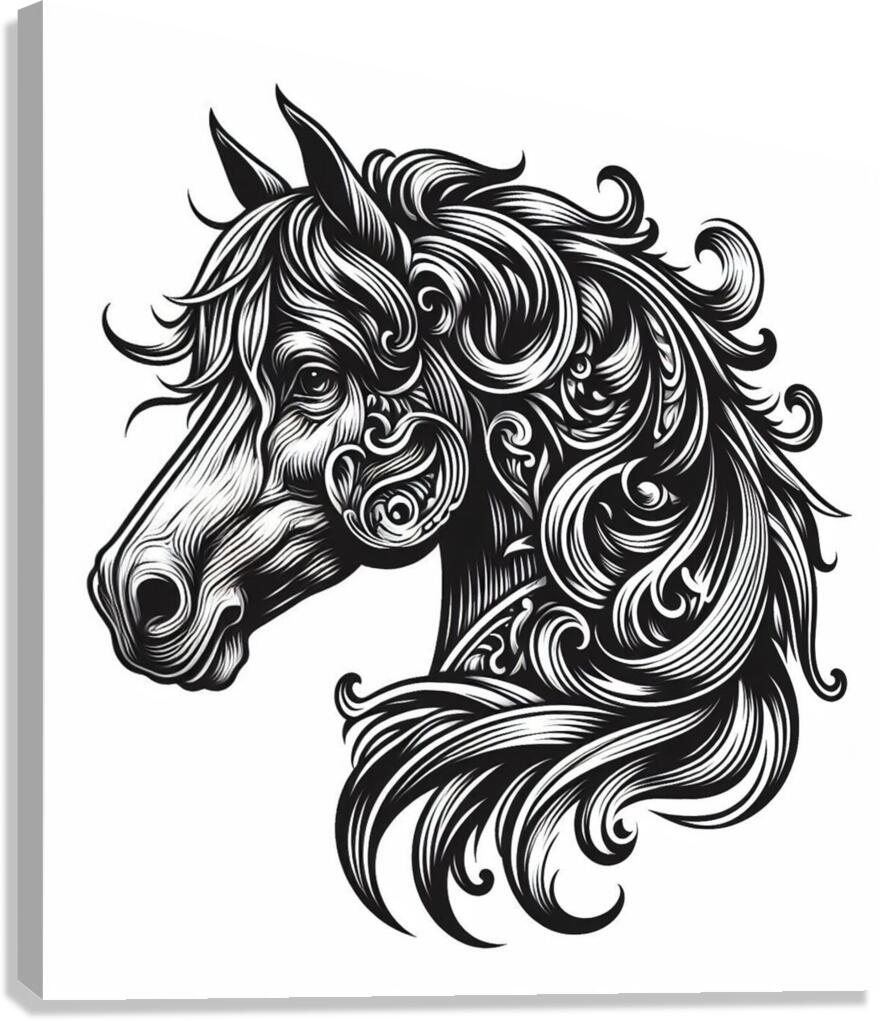 art cheval Canvas Print