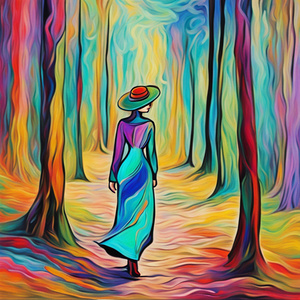 Walking through the forest 30