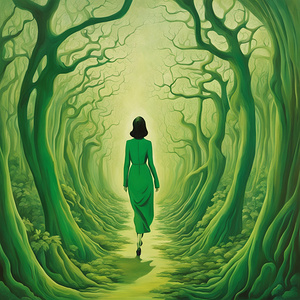 Walking through the forest 52