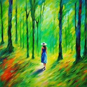 Walking through the forest 48