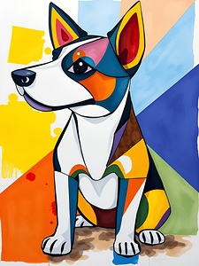 Vibrant Dog Artwork 14