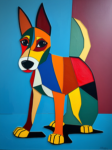 Vibrant Dog Artwork 6