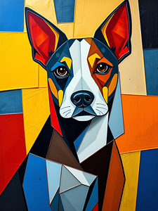 Vibrant Dog Artwork 2
