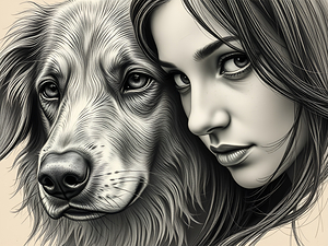 Dog and Woman 7