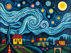 Inspired by Starry Night 23