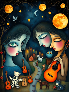 Moonlit Village Dreams 6