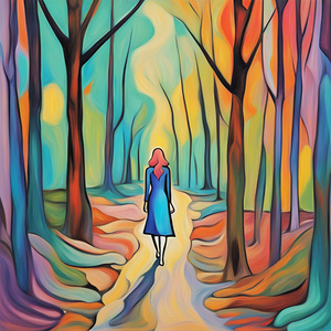 Walking through the forest 32