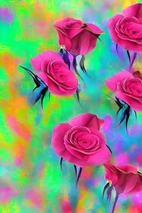 Abstract roses 3