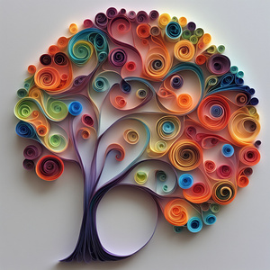Colorful Paper Tree 15