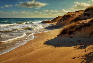 Dunes and Ocean Waves