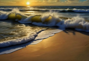 Golden Hour on the Shore