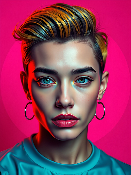 Digital Portrait 12 Print